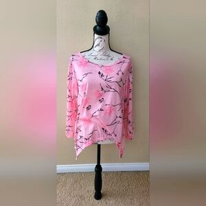 Pink Floral Women's Top